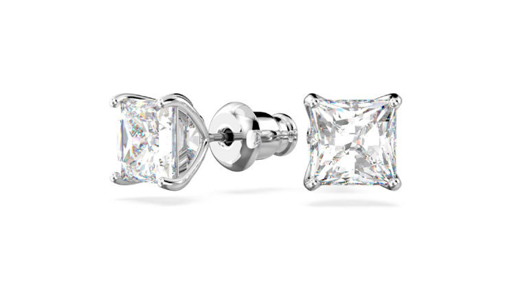 Swarovski Attract Stud Earrings, Square Cut 