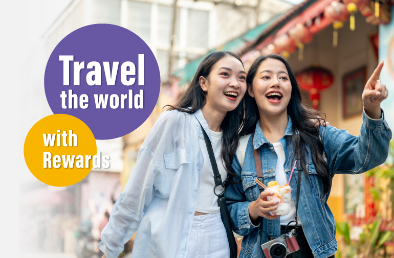 AEON Card．Travel the world with Rewards