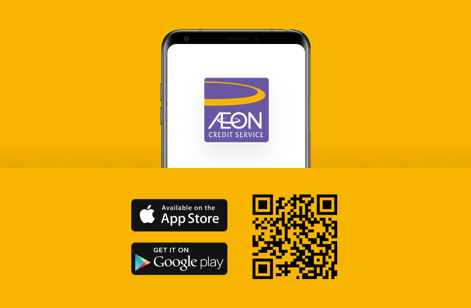 Scan QR code to download/logon "AEON HK" mobile app now